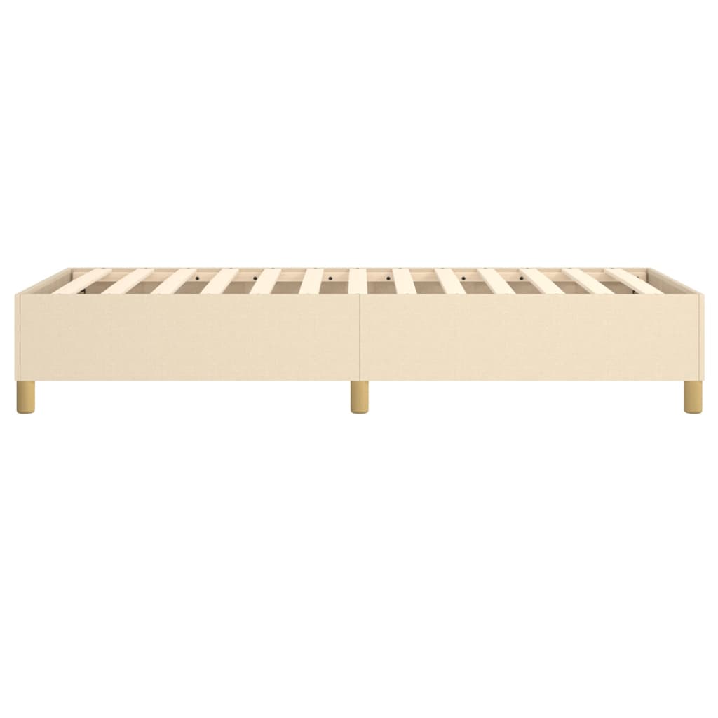 Struttura Letto a Rete a Molle Crema 90x200 cm in Tessuto | homemem39