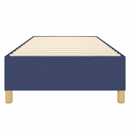 Struttura Letto a Rete a Molle Blu 90x200 cm in Tessuto