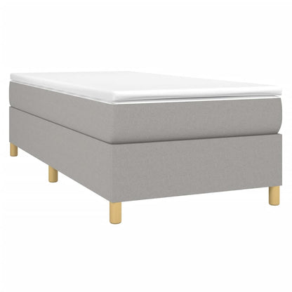 Struttura Letto a Rete a Molle Grigio Chiaro 100x200 cm Tessuto | homemem39