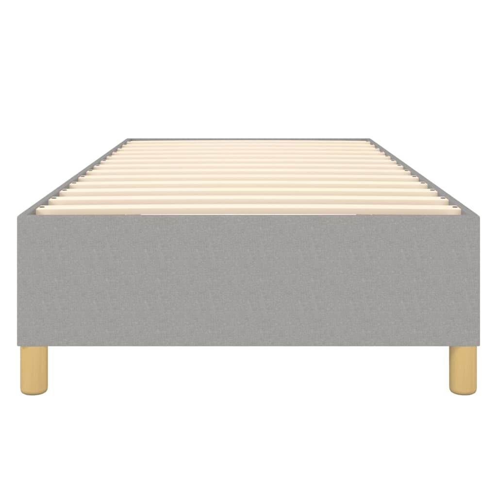 Struttura Letto a Rete a Molle Grigio Chiaro 100x200 cm Tessuto | homemem39
