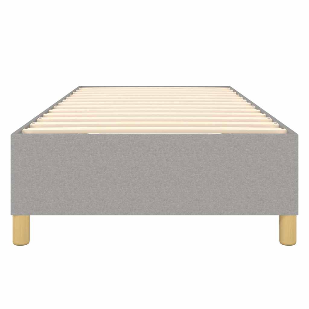 Struttura Letto a Rete a Molle Grigio Chiaro 100x200 cm Tessuto
