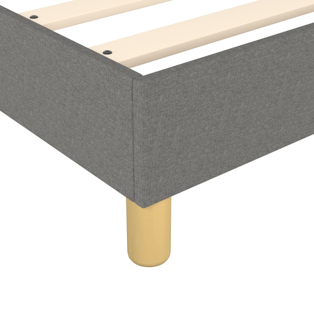 Struttura Letto a Rete a Molle Grigio Scuro 100x200 cm Tessuto | homemem39
