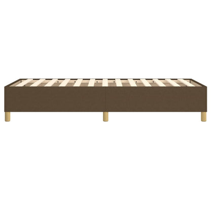 Struttura Letto a Rete a Molle Marrone Scuro 100x200 cm Tessuto | homemem39