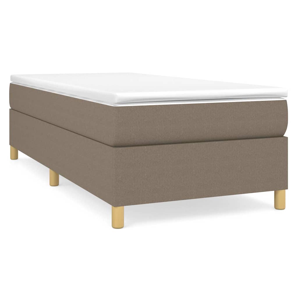Struttura Letto a Rete a Molle Tortora 100x200 cm in Tessuto