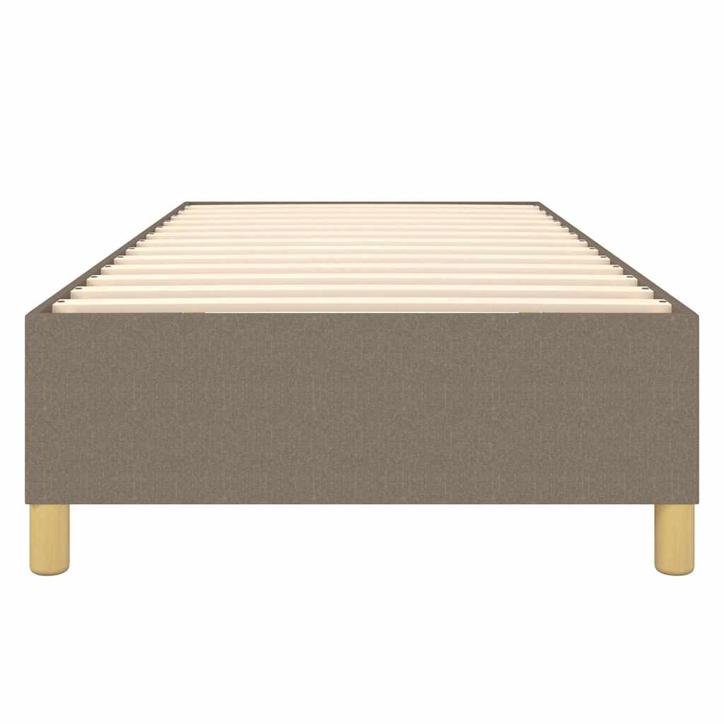 Struttura Letto a Rete a Molle Tortora 100x200 cm in Tessuto