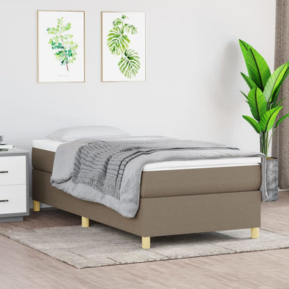 Struttura Letto a Rete a Molle Tortora 100x200 cm in Tessuto | homemem39