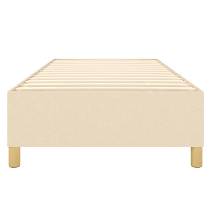 Struttura Letto a Rete a Molle Crema 100x200 cm in Tessuto | homemem39