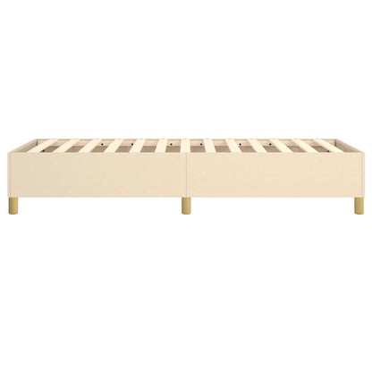 Struttura Letto a Rete a Molle Crema 100x200 cm in Tessuto