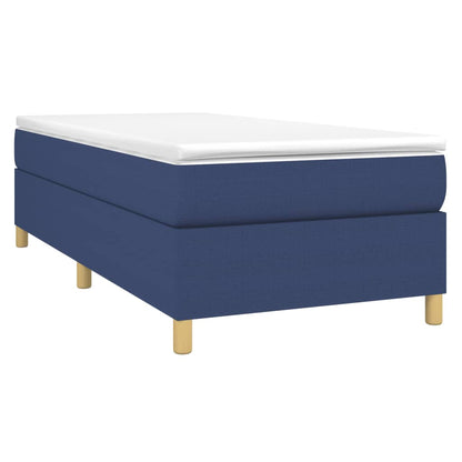 Struttura Letto a Rete a Molle Blu 100x200 cm in Tessuto | homemem39