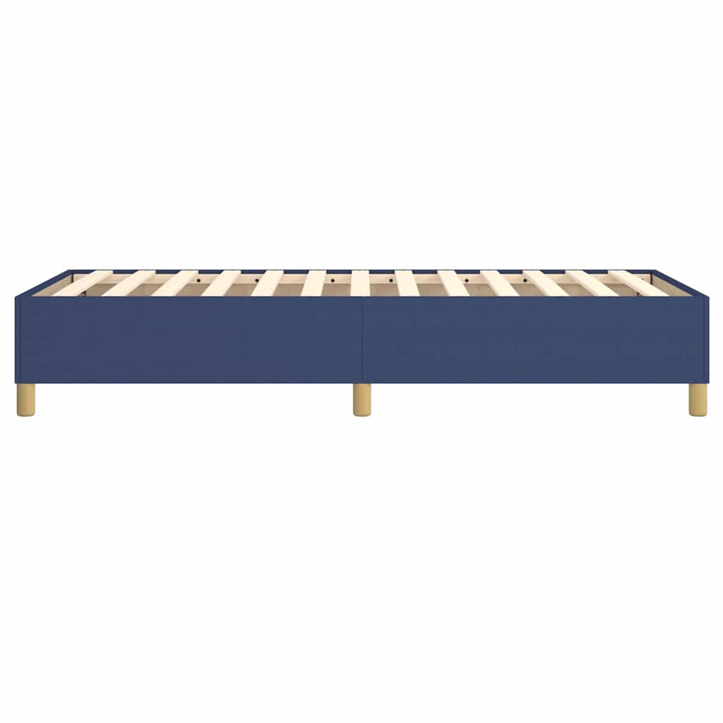 Struttura Letto a Rete a Molle Blu 100x200 cm in Tessuto