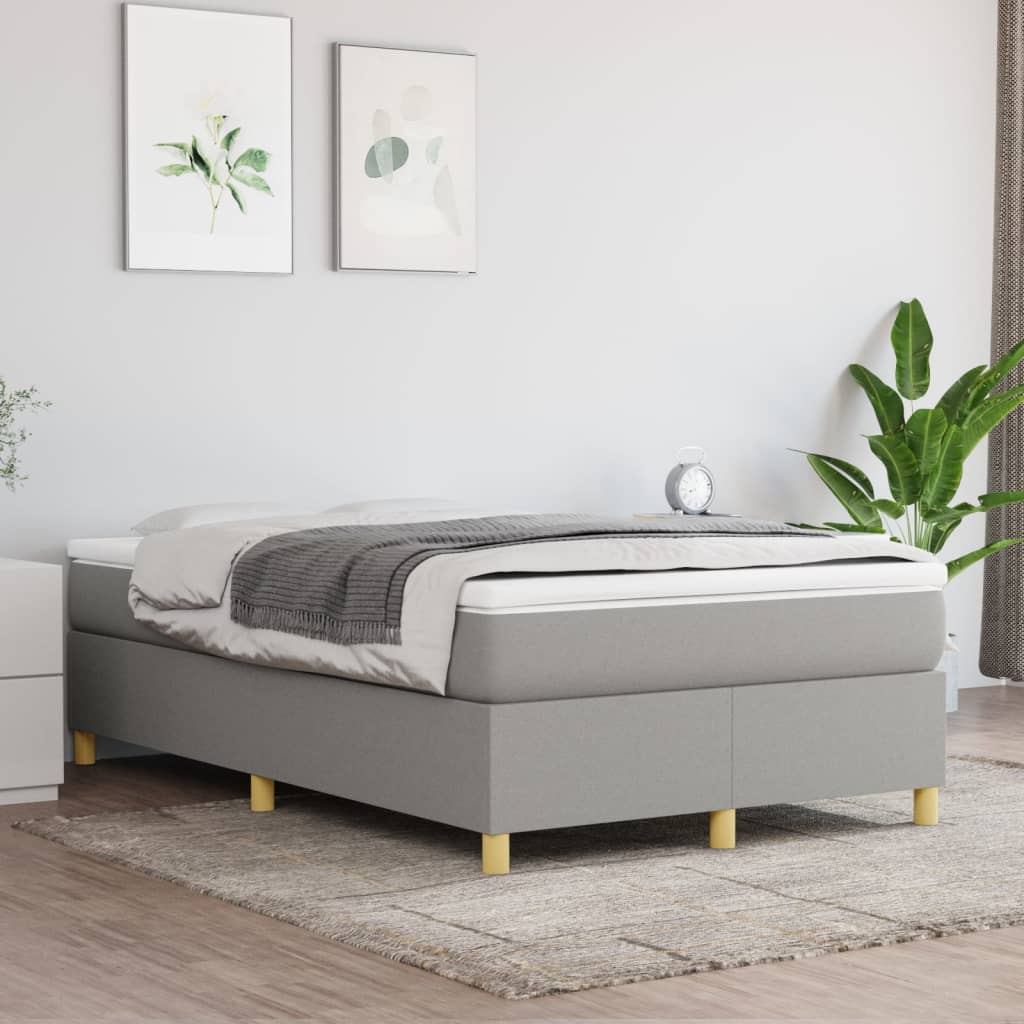 Struttura Letto a Rete a Molle Grigio Chiaro 120x200 cm Tessuto | homemem39