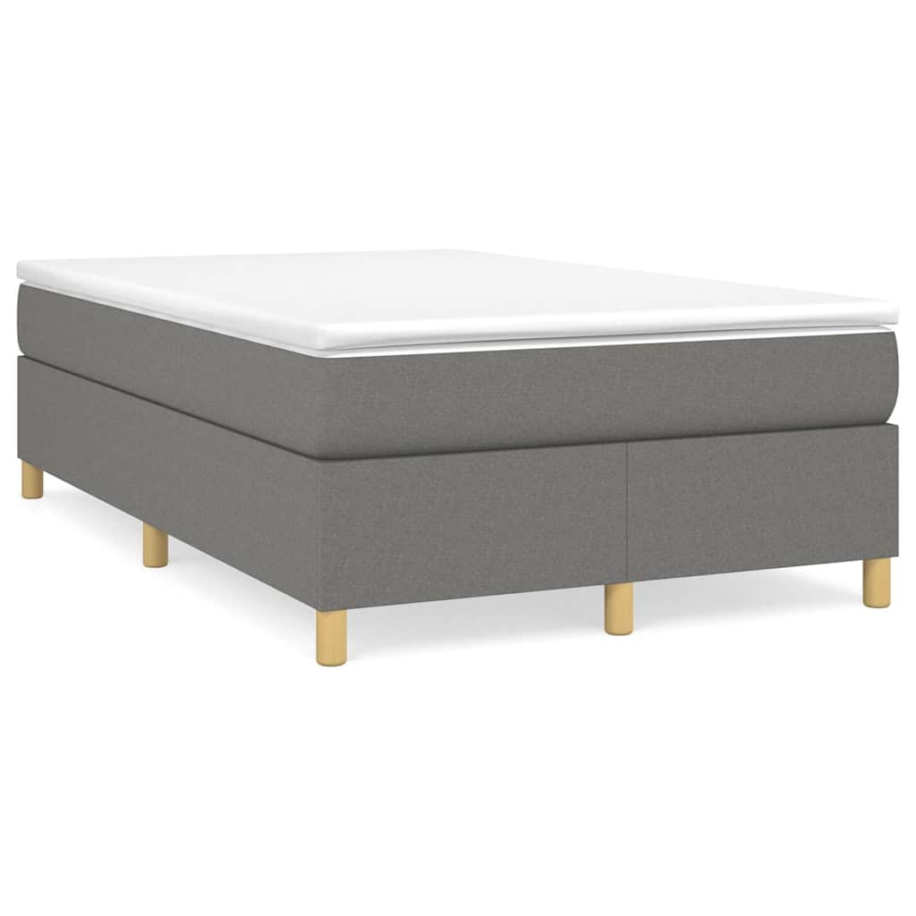Struttura Letto a Rete a Molle Grigio Scuro 120x200 cm Tessuto