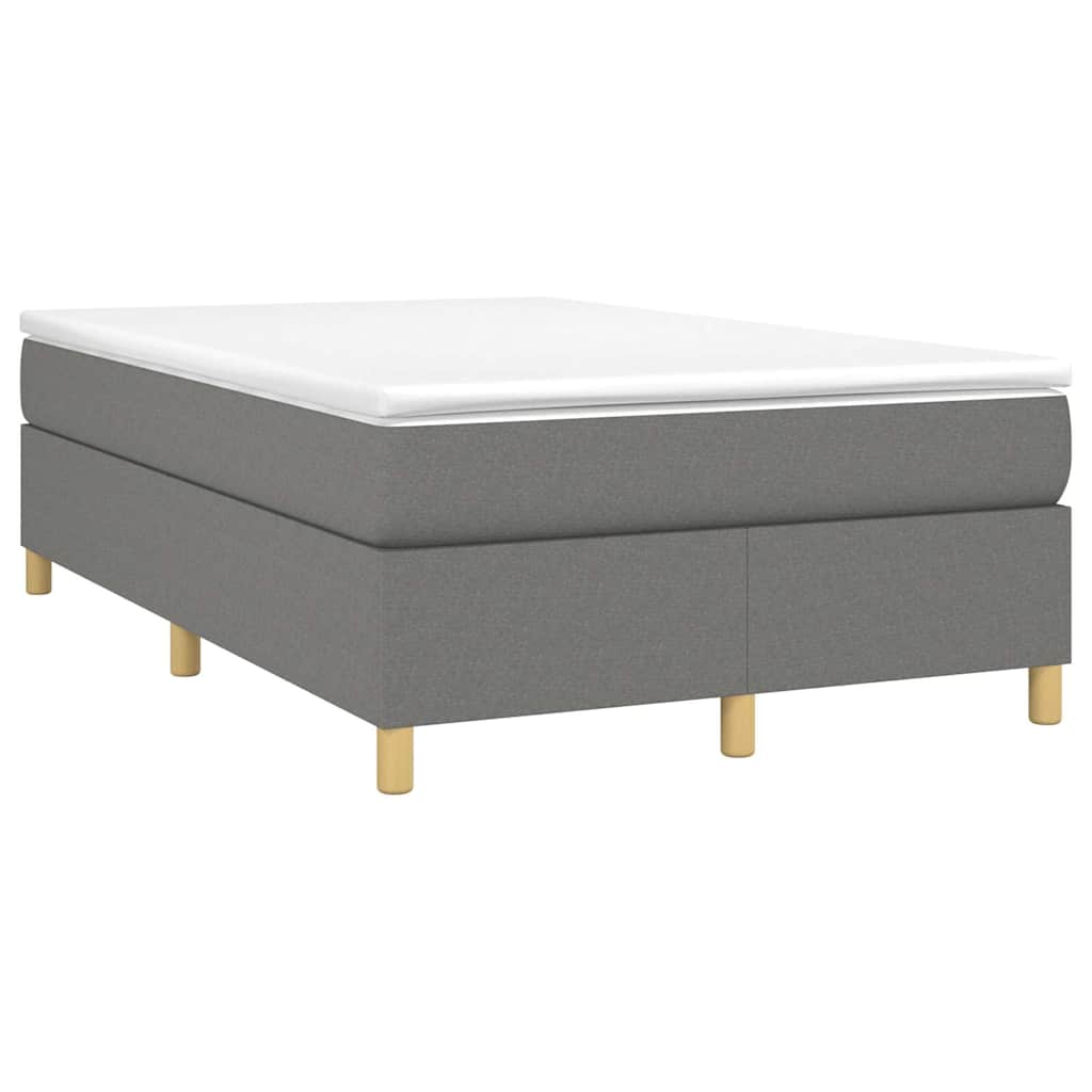Struttura Letto a Rete a Molle Grigio Scuro 120x200 cm Tessuto