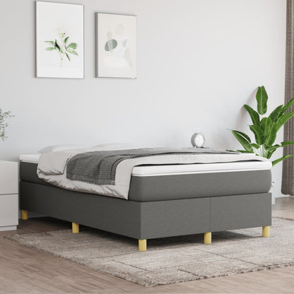 Struttura Letto a Rete a Molle Grigio Scuro 120x200 cm Tessuto | homemem39