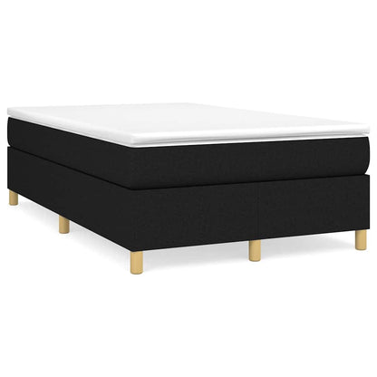 Struttura Letto a Rete a Molle Nero 120x200 cm Tessuto