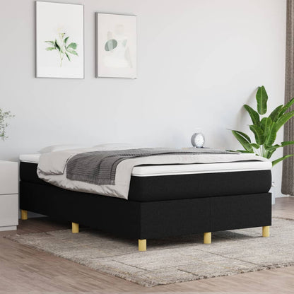 Struttura Letto a Rete a Molle Nero 120x200 cm Tessuto | homemem39