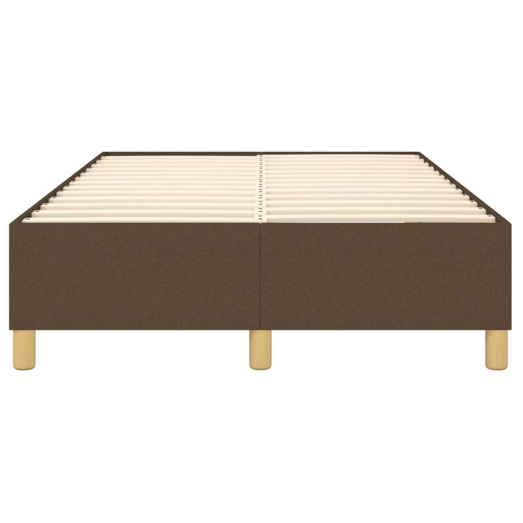 Struttura Letto a Rete a Molle Marrone Scuro 120x200 cm Tessuto