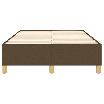 Struttura Letto a Rete a Molle Marrone Scuro 120x200 cm Tessuto