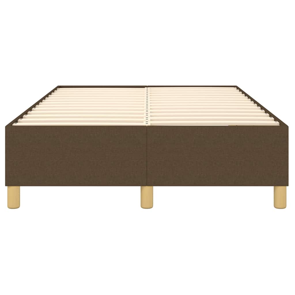 Struttura Letto a Rete a Molle Marrone Scuro 120x200 cm Tessuto