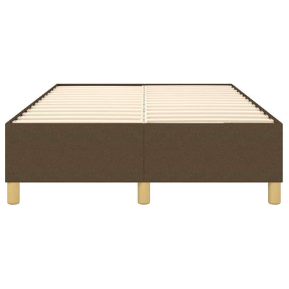 Struttura Letto a Rete a Molle Marrone Scuro 120x200 cm Tessuto