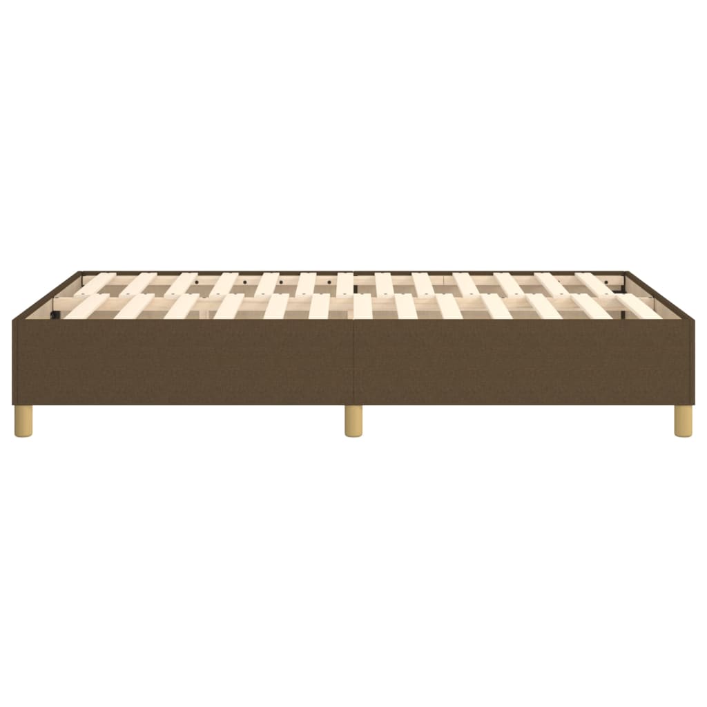 Struttura Letto a Rete a Molle Marrone Scuro 120x200 cm Tessuto | homemem39
