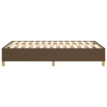 Struttura Letto a Rete a Molle Marrone Scuro 120x200 cm Tessuto