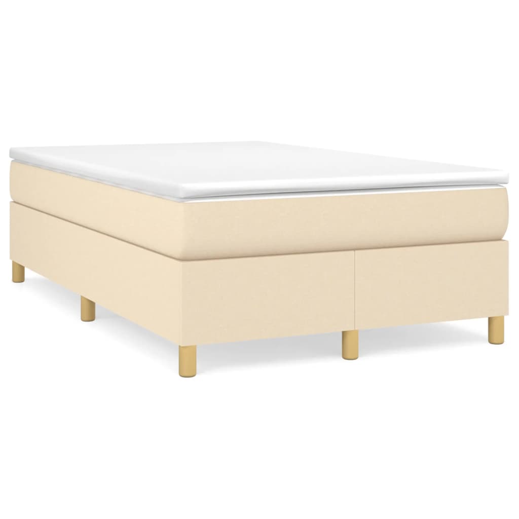Struttura Letto a Rete a Molle Crema 120x200 cm Tessuto | homemem39