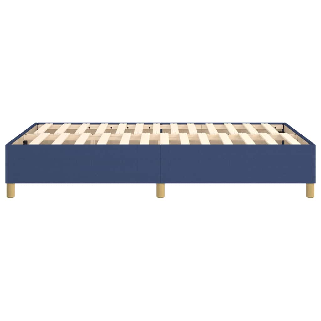 Struttura Letto a Rete a Molle Blu 120x200 cm in Tessuto