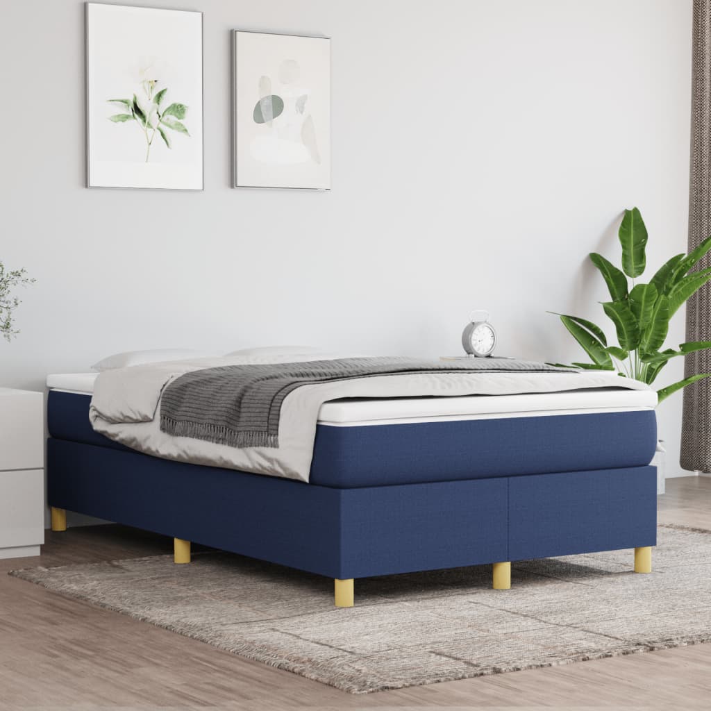 Struttura Letto a Rete a Molle Blu 120x200 cm in Tessuto | homemem39