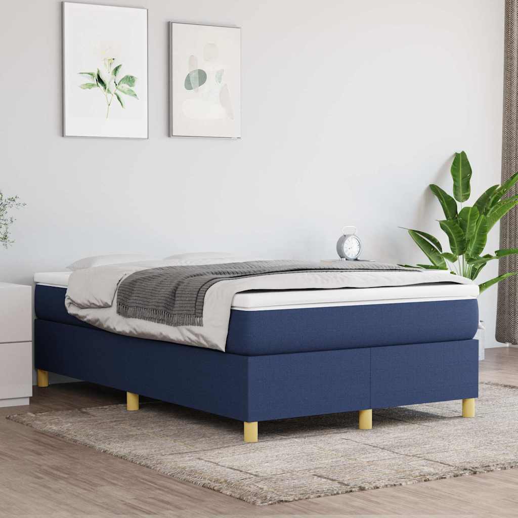 Struttura Letto a Rete a Molle Blu 120x200 cm in Tessuto