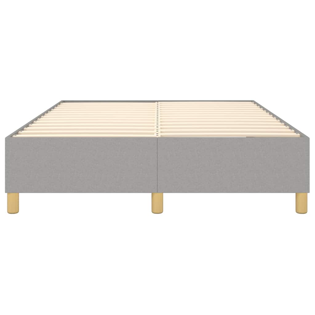 Struttura Letto a Rete a Molle Grigio Chiaro 140x190 cm Tessuto
