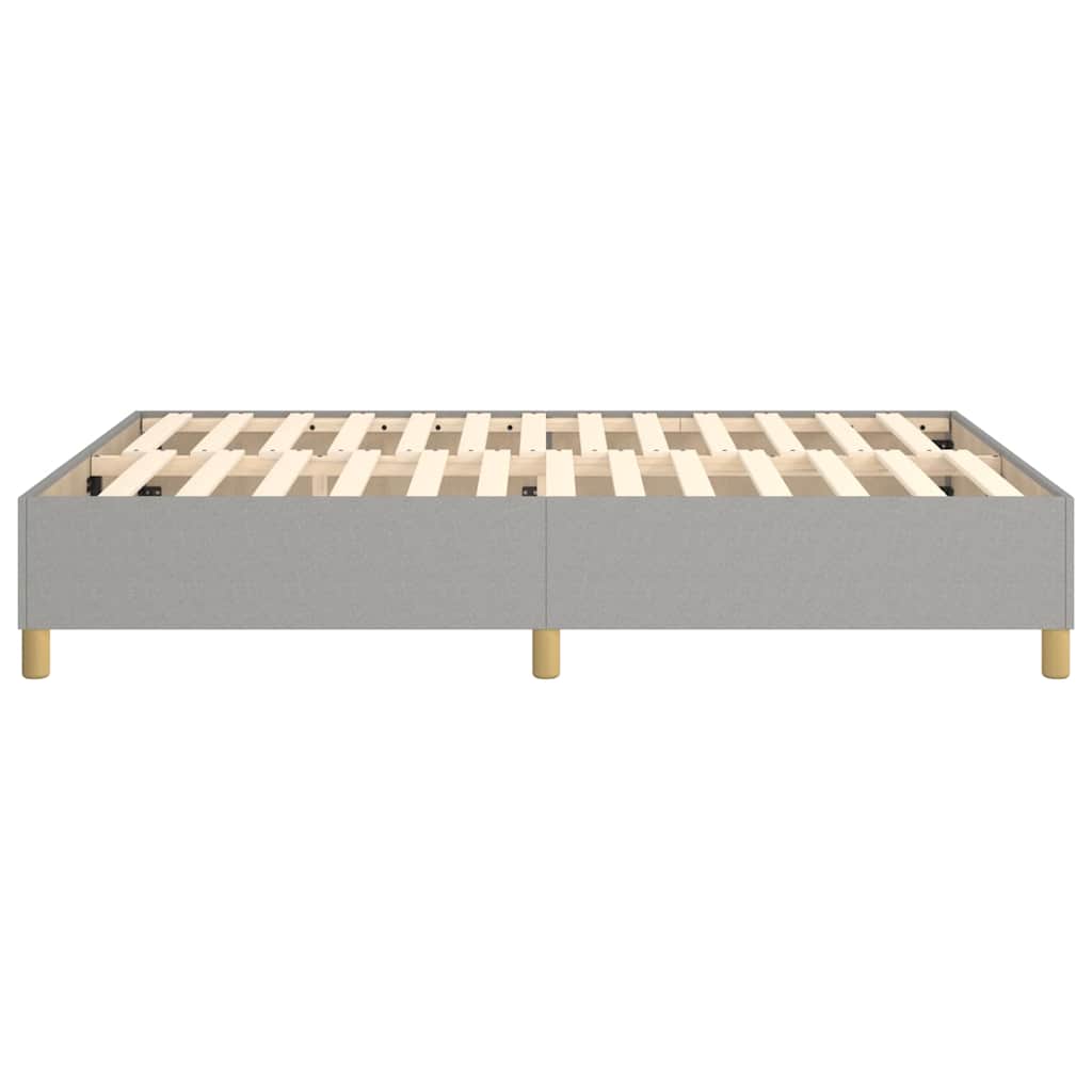 Struttura Letto a Rete a Molle Grigio Chiaro 140x190 cm Tessuto