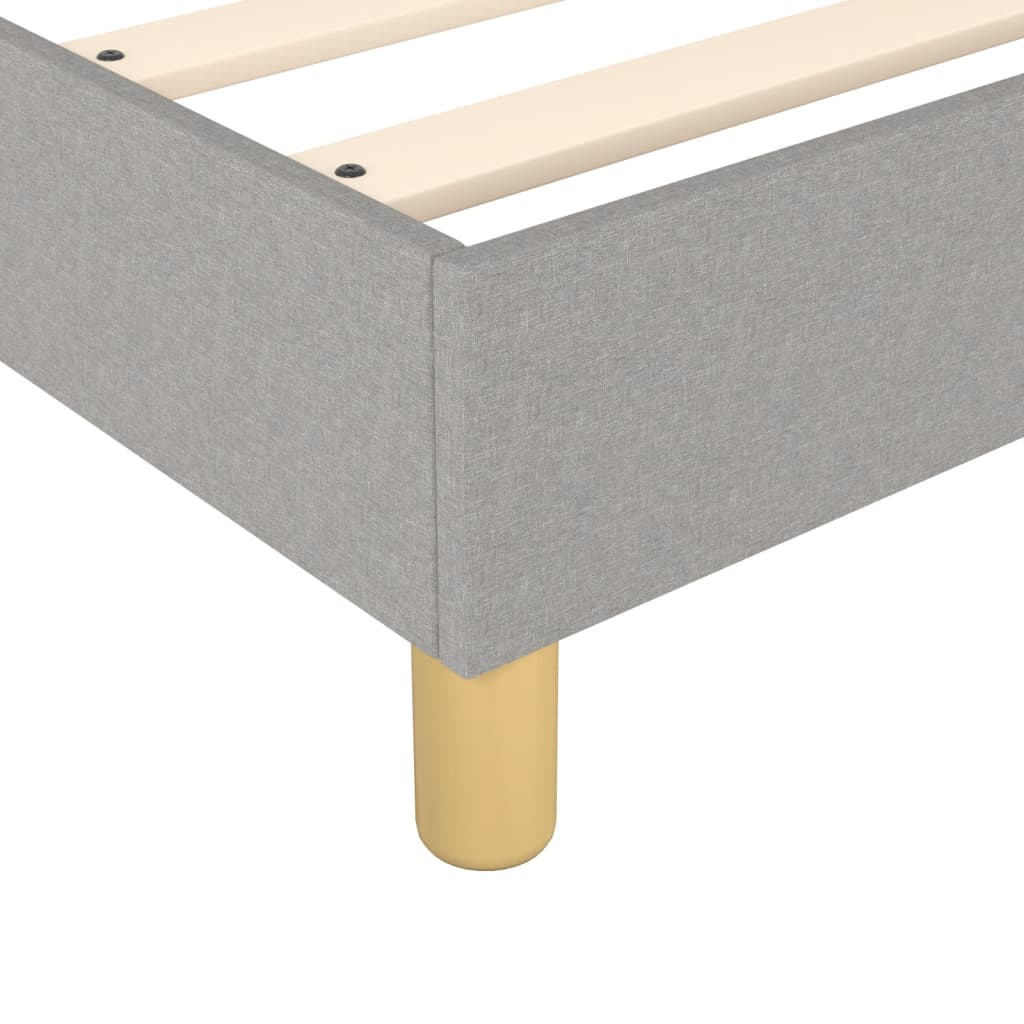 Struttura Letto a Rete a Molle Grigio Chiaro 140x190 cm Tessuto | homemem39