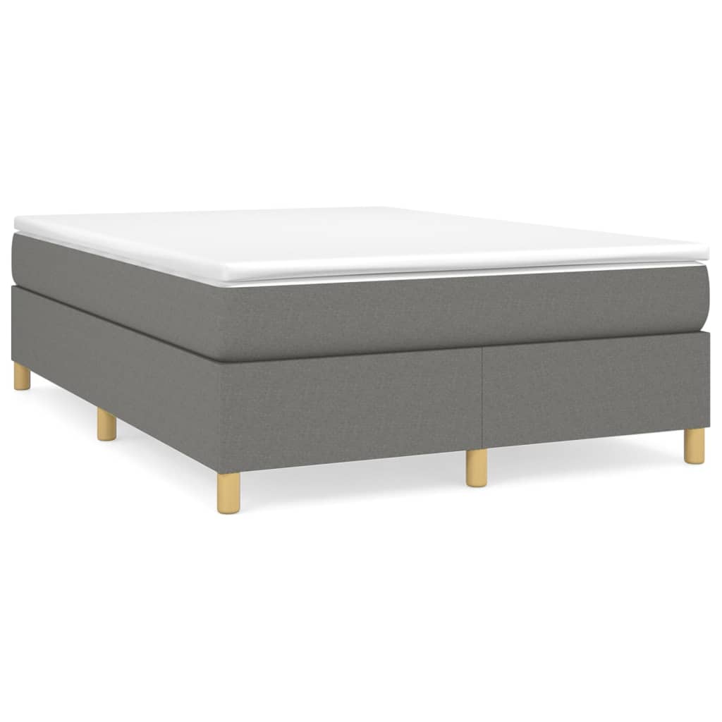 Struttura Letto a Rete a Molle Grigio Scuro 140x190 cm Tessuto | homemem39