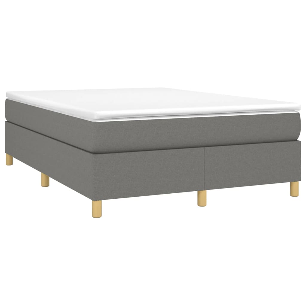 Struttura Letto a Rete a Molle Grigio Scuro 140x190 cm Tessuto | homemem39