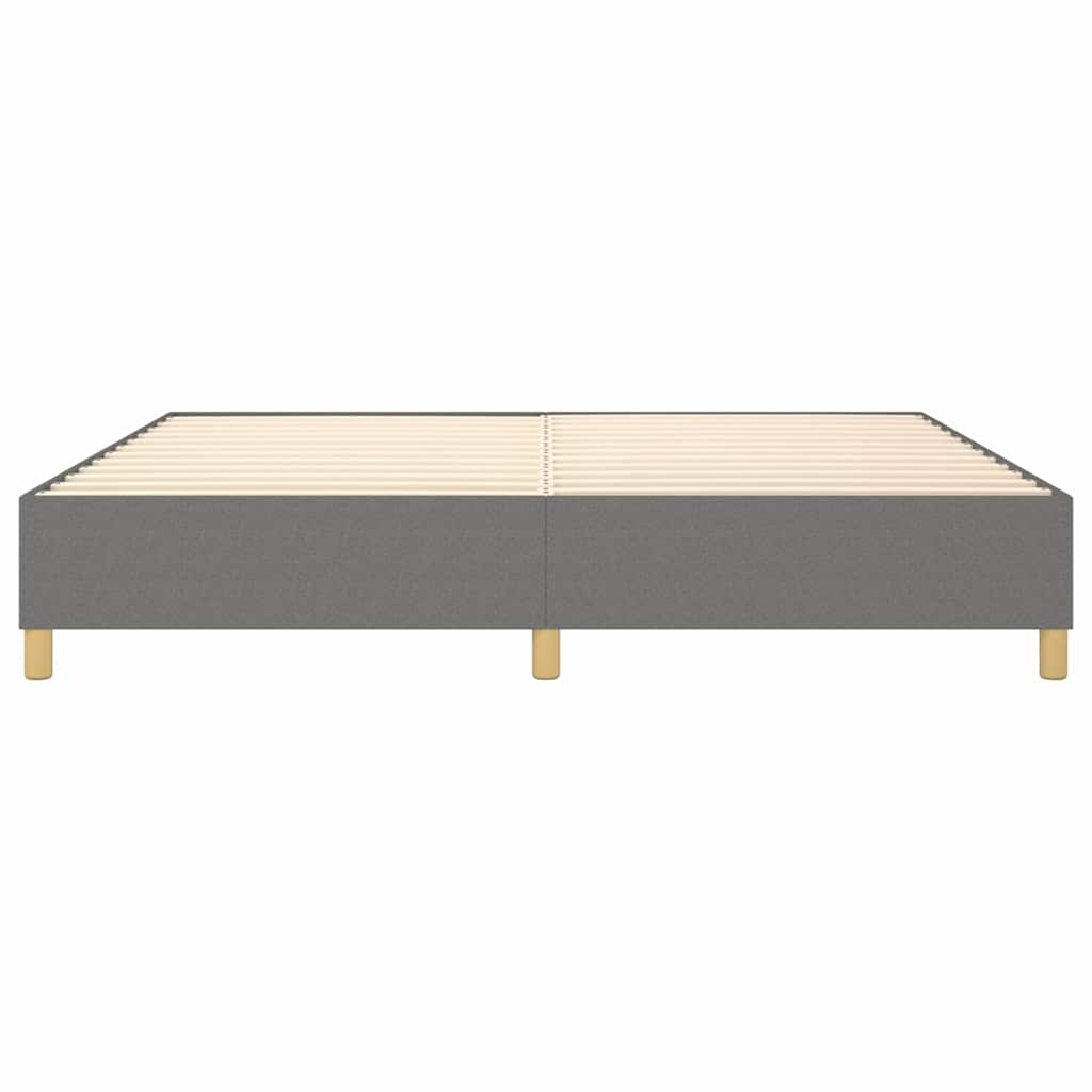 Struttura Letto a Rete a Molle Grigio Scuro 140x190 cm Tessuto