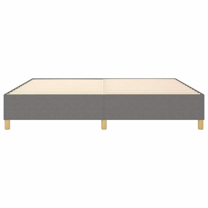 Struttura Letto a Rete a Molle Grigio Scuro 140x190 cm Tessuto