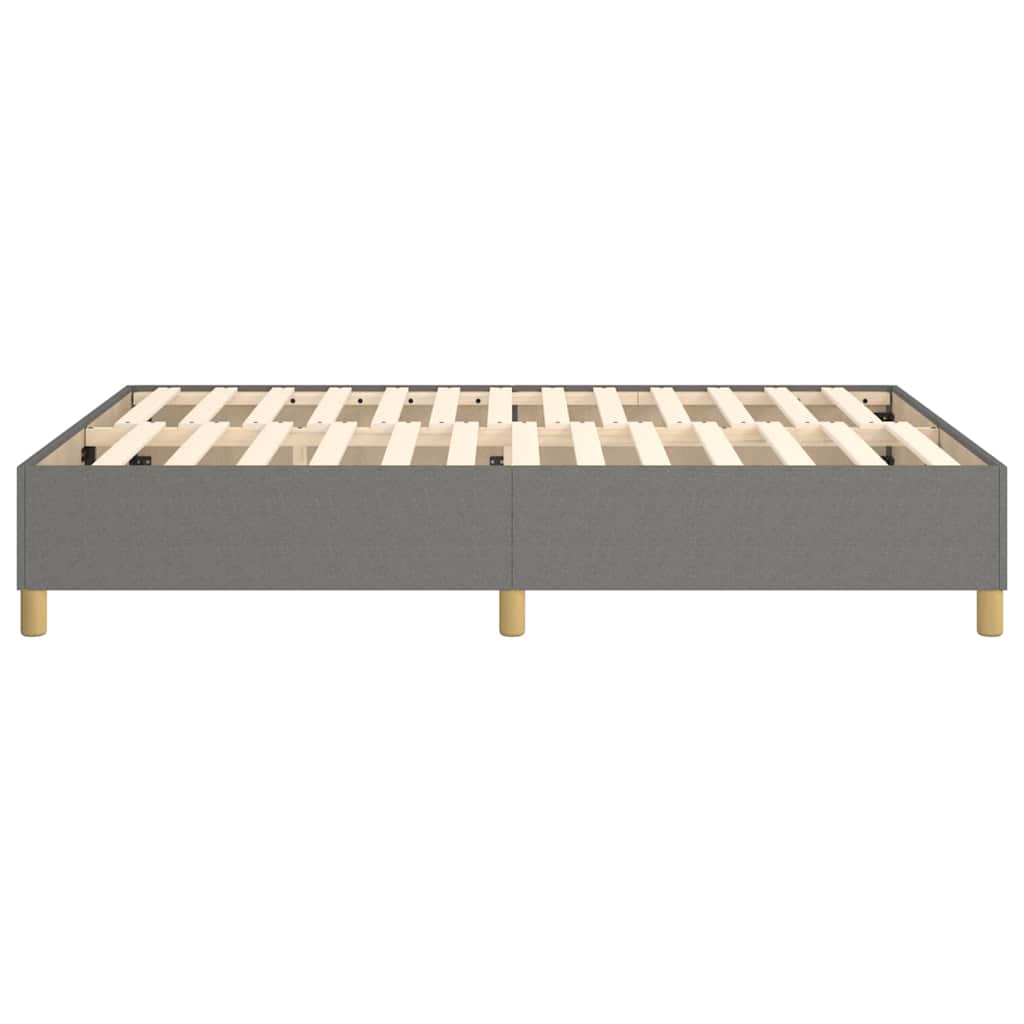 Struttura Letto a Rete a Molle Grigio Scuro 140x190 cm Tessuto