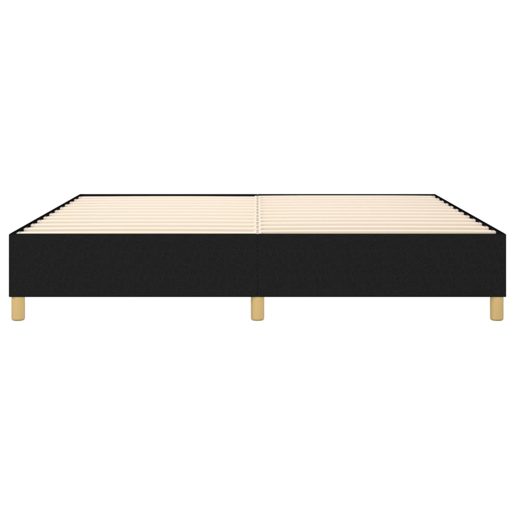 Struttura Letto a Rete a Molle Nero 140x190 cm in Tessuto | homemem39