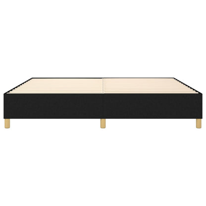Struttura Letto a Rete a Molle Nero 140x190 cm in Tessuto | homemem39