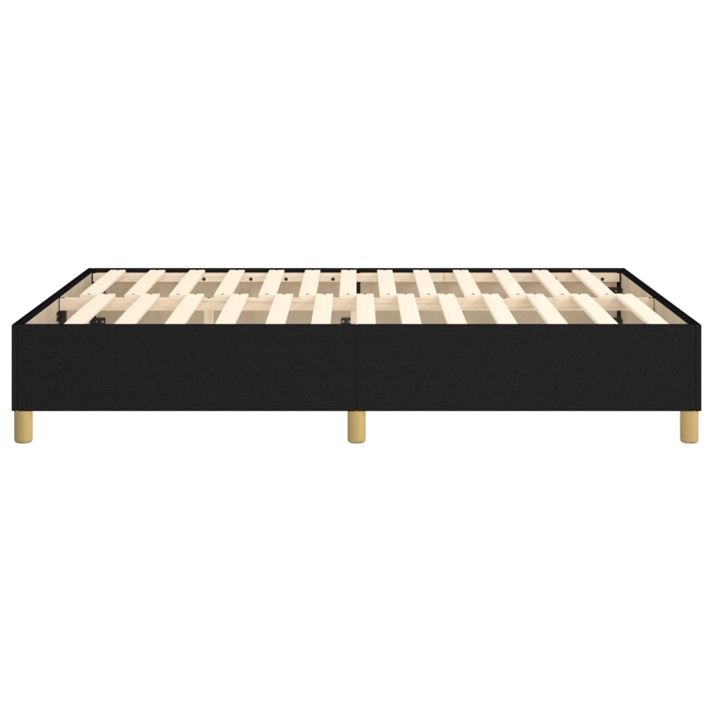 Struttura Letto a Rete a Molle Nero 140x190 cm in Tessuto | homemem39