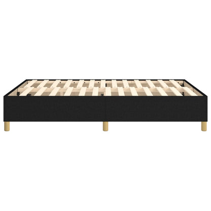 Struttura Letto a Rete a Molle Nero 140x190 cm in Tessuto | homemem39