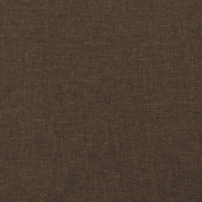 Struttura Letto a Rete a Molle Marrone Scuro 140x190 cm Tessuto