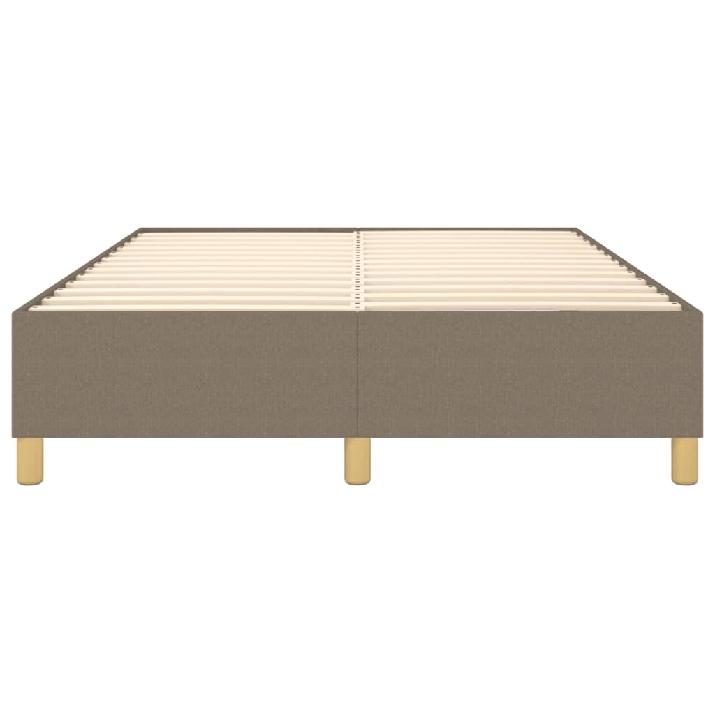 Struttura Letto a Rete a Molle Tortora 140x190 cm in Tessuto