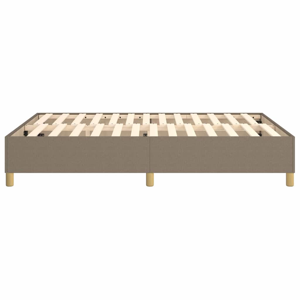 Struttura Letto a Rete a Molle Tortora 140x190 cm in Tessuto