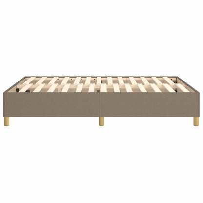 Struttura Letto a Rete a Molle Tortora 140x190 cm in Tessuto