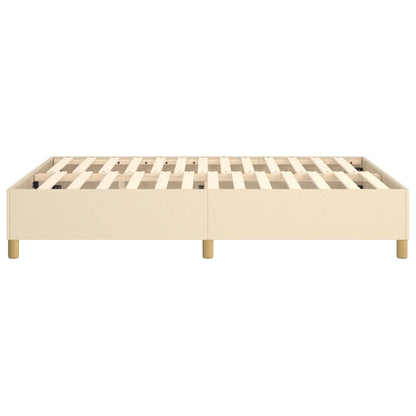 Struttura Letto a Rete a Molle Crema 140x190 cm in Tessuto | homemem39