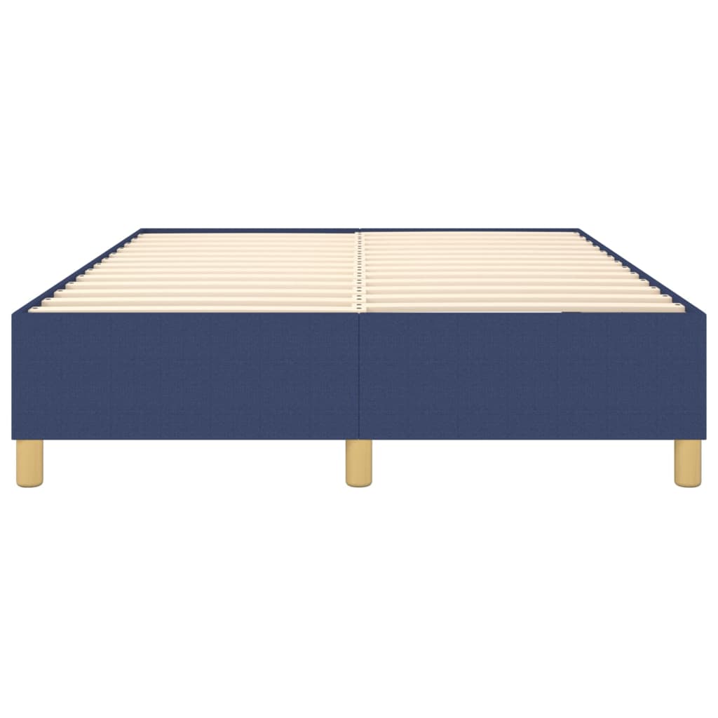 Struttura Letto a Rete a Molle Blu 140x190 cm in Tessuto | homemem39