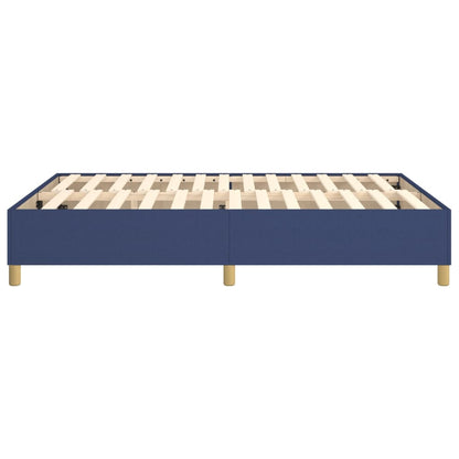 Struttura Letto a Rete a Molle Blu 140x190 cm in Tessuto | homemem39