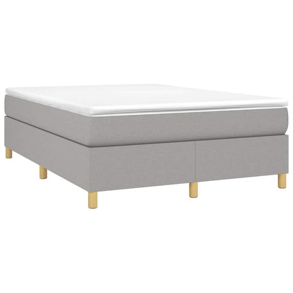 Struttura Letto a Rete a Molle Grigio Chiaro 140x200 cm Tessuto